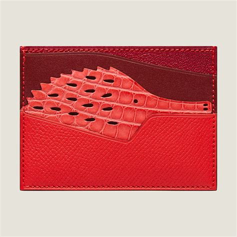 hermes card holder women's